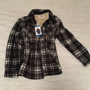 Sage Collective Sherpa lined flannel